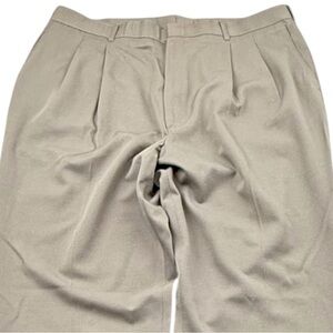 Vintage Haggar‎ Men’s Taupe Wool Blend Dress Pants 38x32 USA Made 1990s